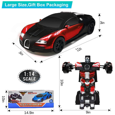Fjärrkontroll Transformering Robotbil Leksak Carvallo
