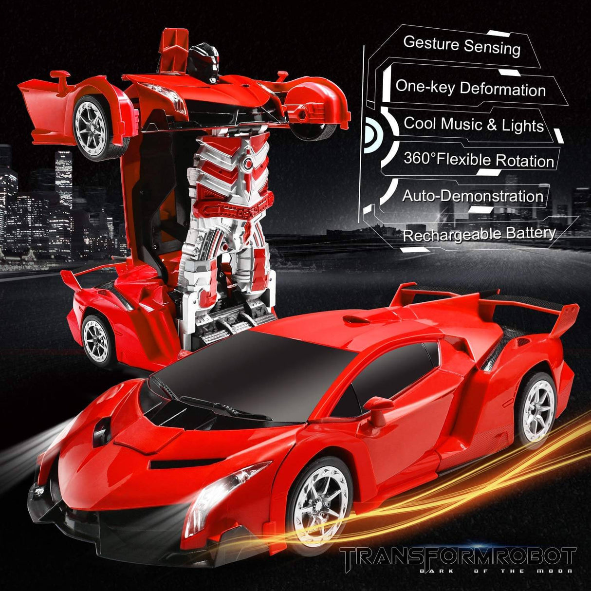 Fjärrkontroll Transformering Robotbil Leksak Carvallo