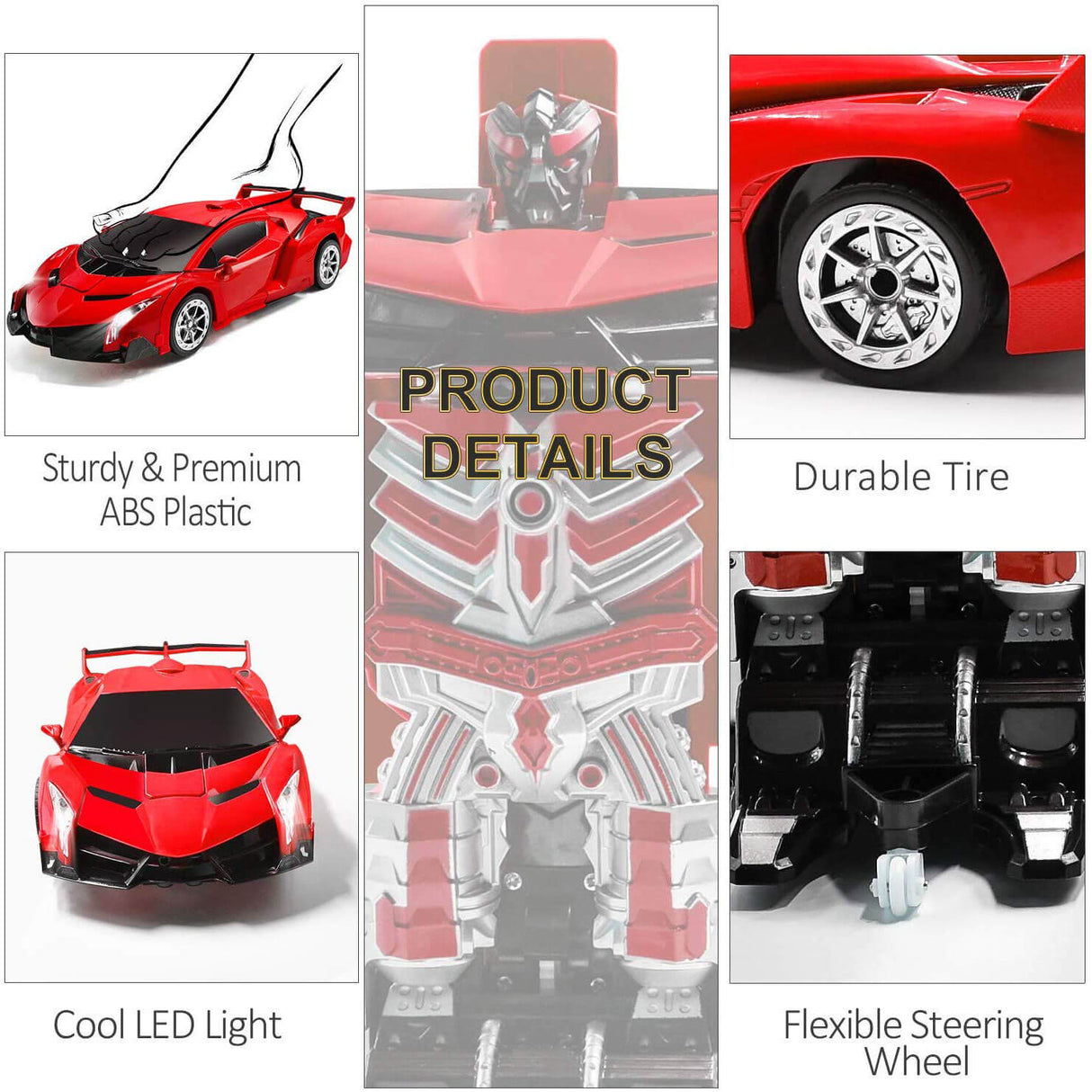 Fjärrkontroll Transformering Robotbil Leksak Carvallo