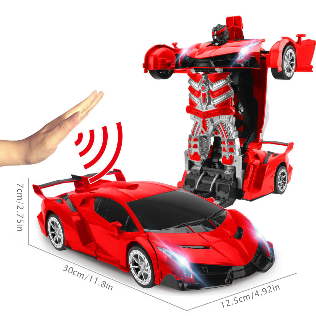 Fjärrkontroll Transformering Robotbil Leksak Carvallo