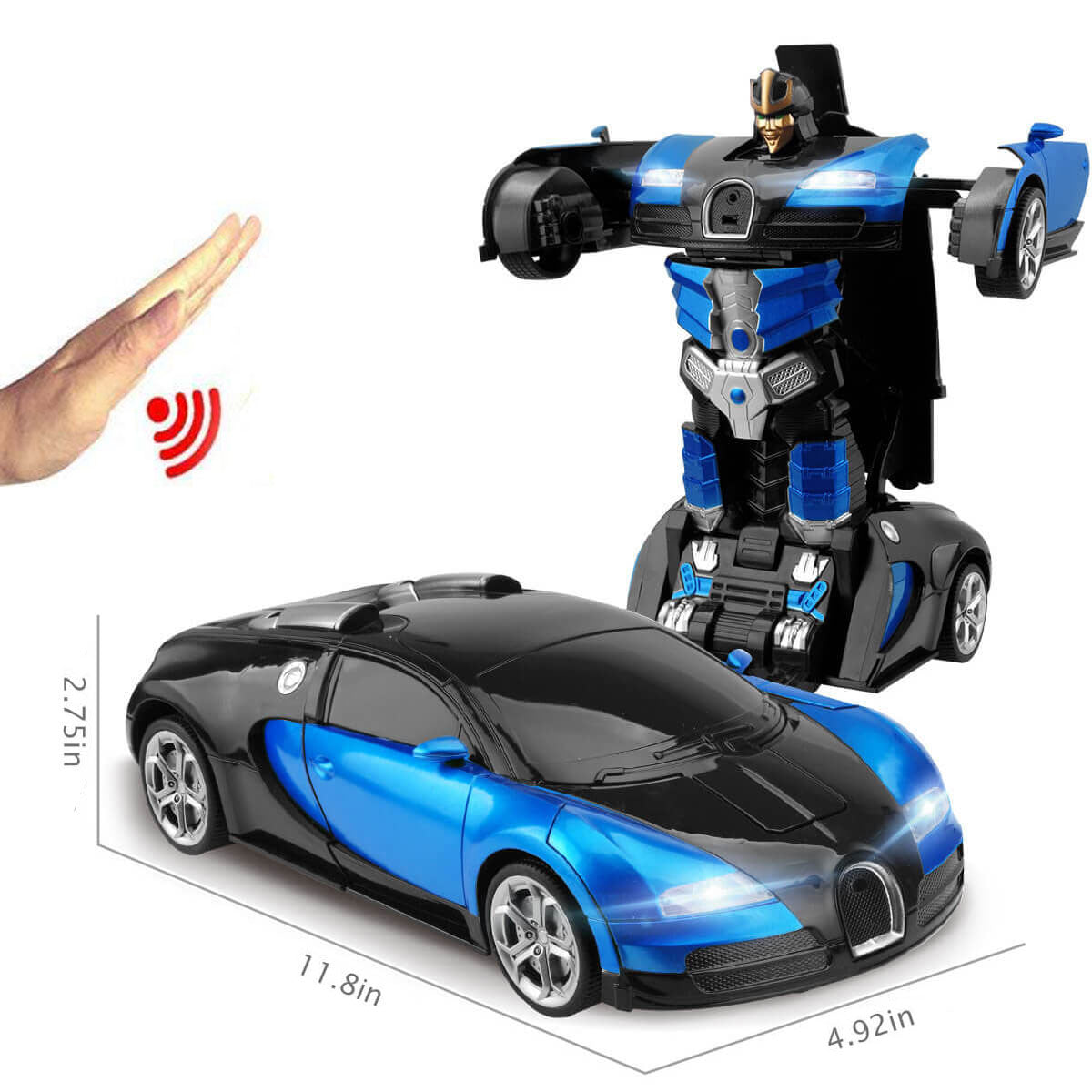 Fjärrkontroll Transformering Robotbil Leksak Carvallo