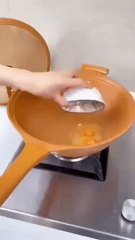 Royallure Non-Stick Wok med värmebeständig handtag – Idealisk för wokning och sautering Carvallo