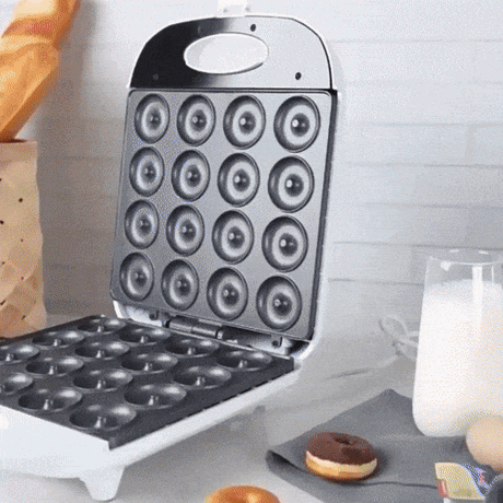 Royallure Quick-Bake Mini Donut Maskin – Hemmagjorda Donuts på Minuter Carvallo