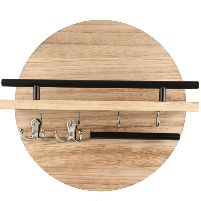 Carvallo NordEdge | Massivholz & Metall | Med hylla & kroklist | 100 cm bredd Carvallo