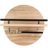 Carvallo NordEdge | Massivholz & Metall | Med hylla & kroklist | 100 cm bredd Carvallo