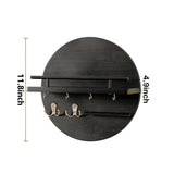 Carvallo NordEdge | Massivholz & Metall | Med hylla & kroklist | 100 cm bredd Carvallo