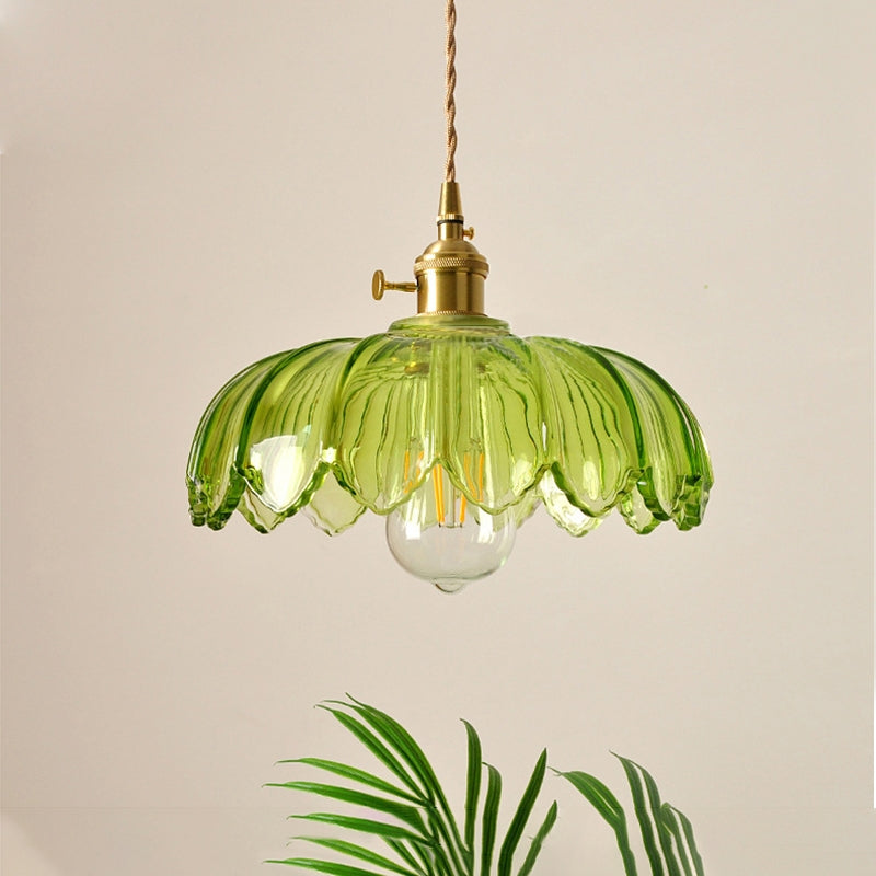 Pendellampa Vintage Glas Hängande Lampa Carvallo