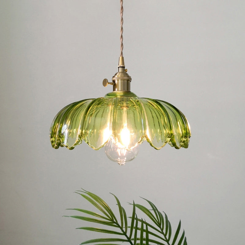Pendellampa Vintage Glas Hängande Lampa Carvallo