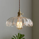 Pendellampa Vintage Glas Hängande Lampa Carvallo