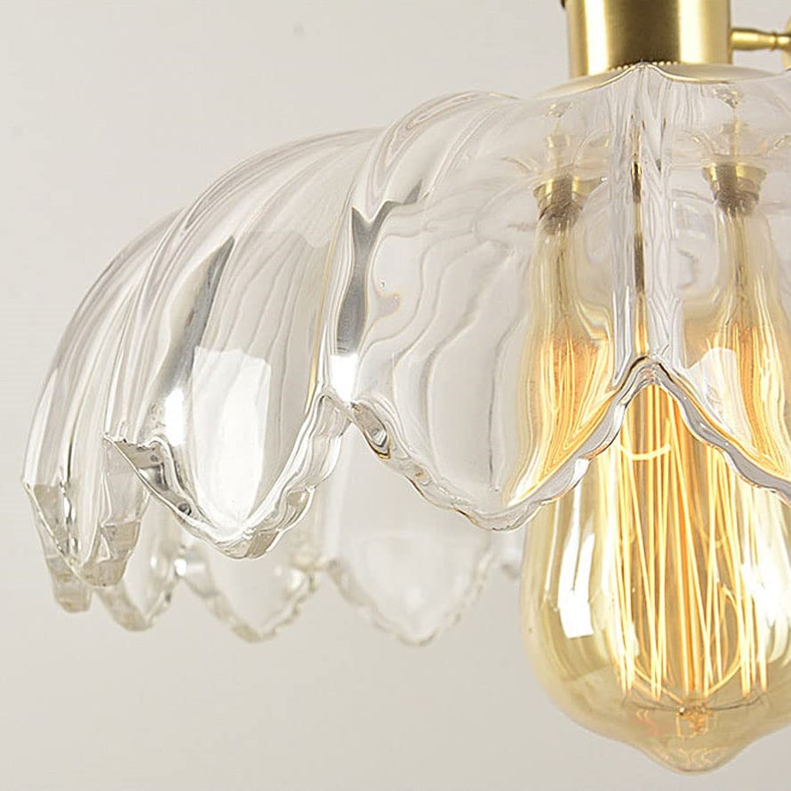 Pendellampa Vintage Glas Hängande Lampa Carvallo