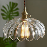 Pendellampa Vintage Glas Hängande Lampa Carvallo