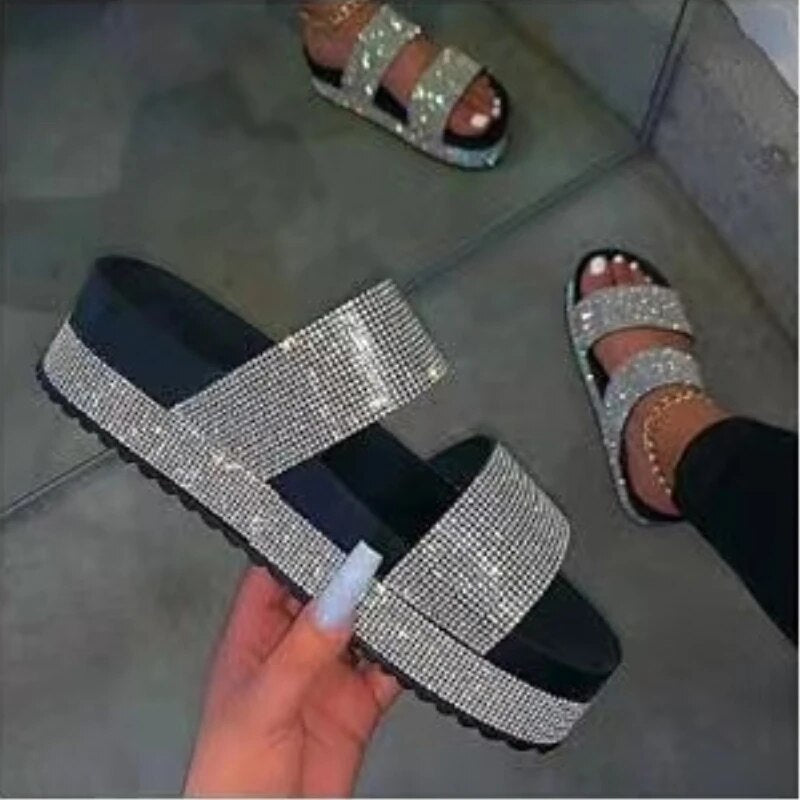 Glittersandaler för kvinnor-Shoes for Women-Hemnix-36-Hemnix
