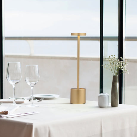 Bordlampa Mässing LED Uppladdningsbar Metall Ljus Carvallo