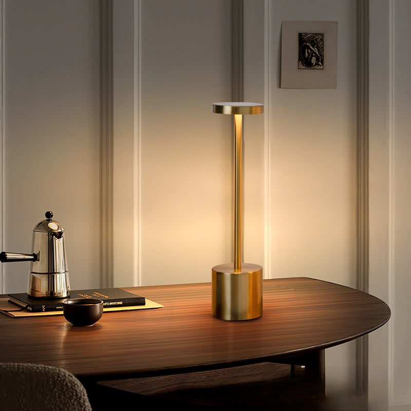 Bordlampa Mässing LED Uppladdningsbar Metall Ljus Carvallo