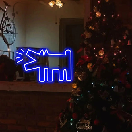 UrbanPaws – Graffiti Hund LED Neon Skylt för Djärv & Trendig Dekor Carvallo