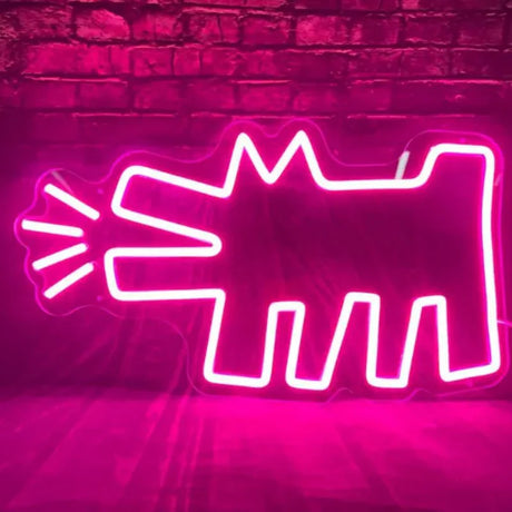 UrbanPaws – Graffiti Hund LED Neon Skylt för Djärv & Trendig Dekor Carvallo