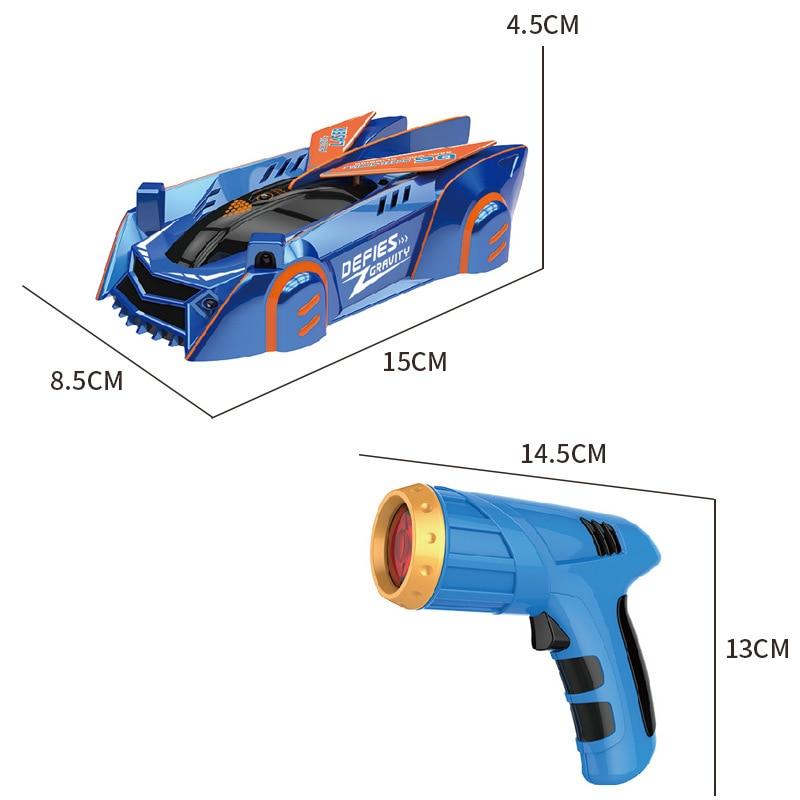 Fjärrkontrollerad väggklättrande laserbil leksak Carvallo