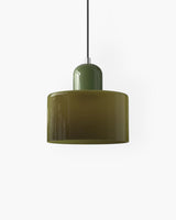 Formiva Pendel Lampa | Retro Modern Glas Skärm | Ambient E26 Belysning | Hårdkopplad Takarmatur Carvallo