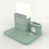 Multifunktionell Trådlös Laddningsstation – Lampa och Väckarklocka Ingår Carvallo