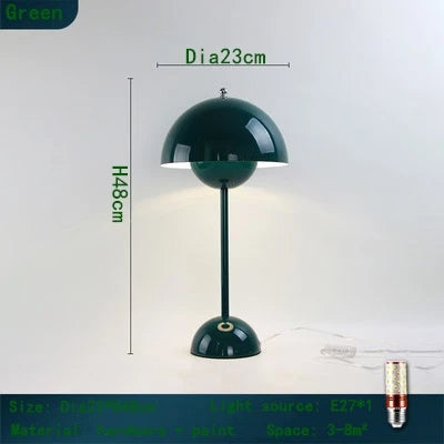 Minimalist Blomkruka Portabel Svamp Bordslampa Carvallo