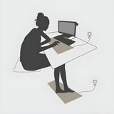 Jordmatta av kolfiberläder för elektroniska apparater och hälsa Carvallo