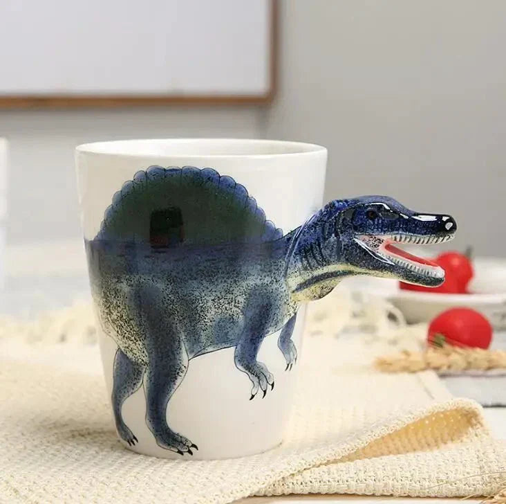 Carvallo – Handmålad Keramisk Dinosaurie Mugge för Kaffe och Te Carvallo