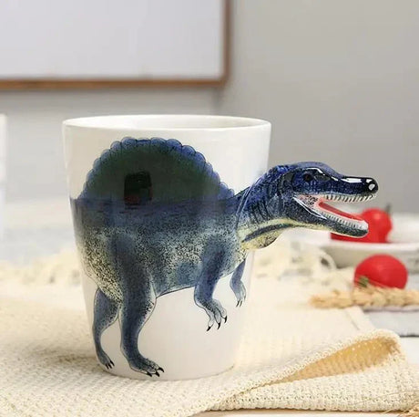 Carvallo – Handmålad Keramisk Dinosaurie Mugge för Kaffe och Te Carvallo