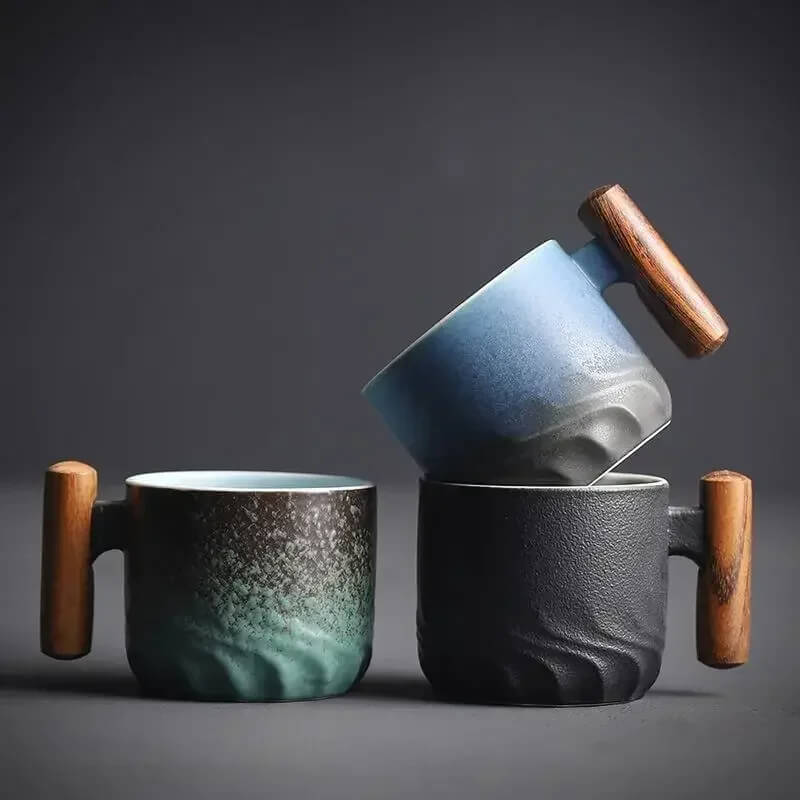 Rustika Keramikmuggar – Handgjorda Kaffemuggar i Bohemisk Design Hemnix