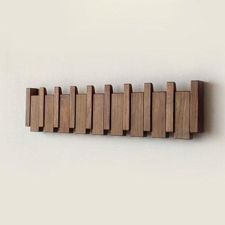 Luxora Handgjord Trä Klädhängare med Stiliga Krokar Carvallo