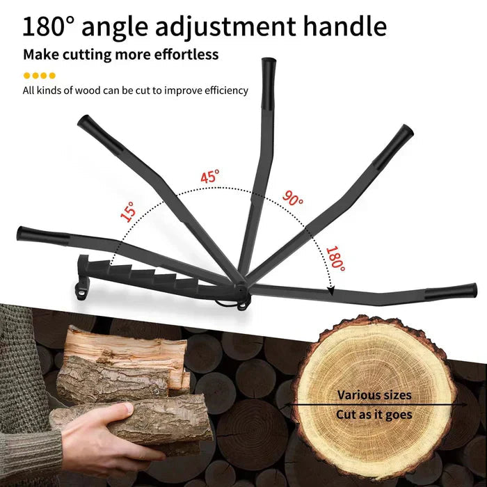 Kraftig väggmonterad vedklyv – Bärbar vedklyv i kolstål MILA Sverige