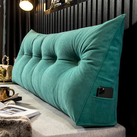 RoyaleGlow Lyxig Wedge Kudde - Ergonomiskt Stöd för Säng & Soffa Carvallo