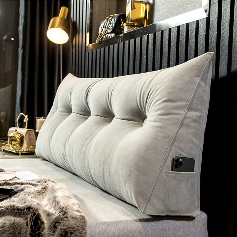 RoyaleGlow Lyxig Wedge Kudde - Ergonomiskt Stöd för Säng & Soffa Carvallo