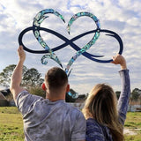 IronEcho – Handsmidd Väggskulptur med Infinity Heart MILA Sverige