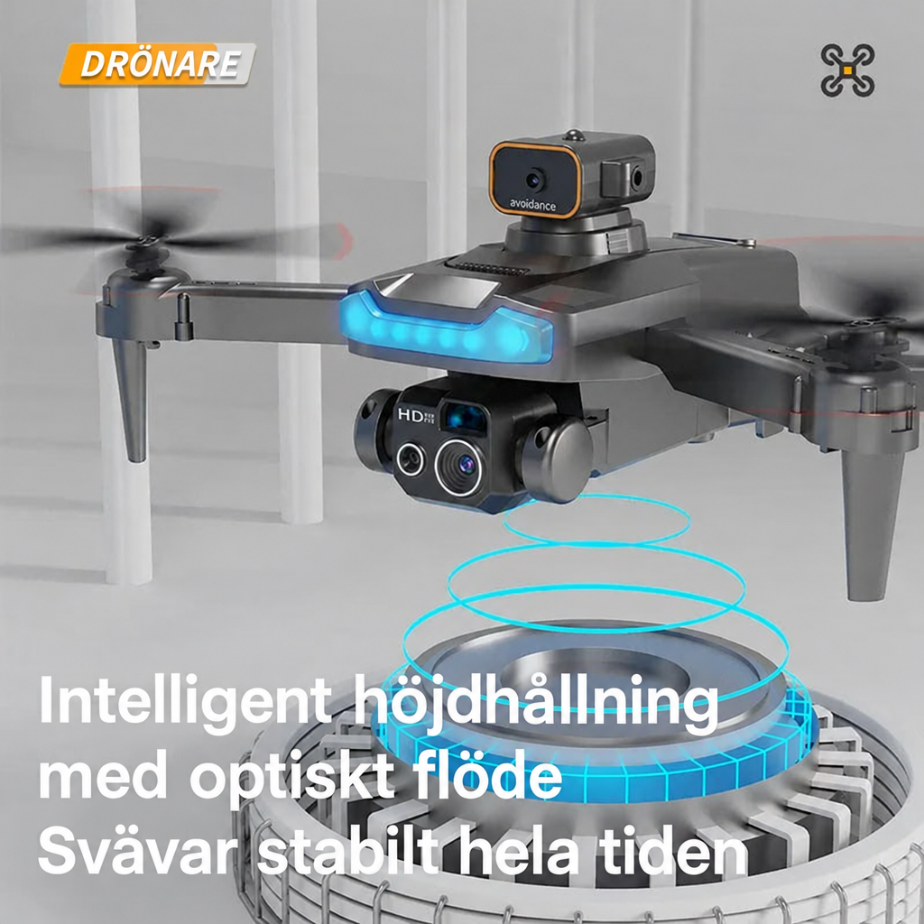 Drönare med 8K-kamera – fällbar och kompakt