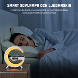 Väckarklocka med trådlös laddning och högtalare