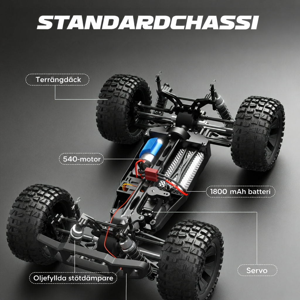Radiostyrd bil för barn – off-road monstertruck