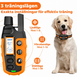 Hundträningshalsband med fjärrkontroll – 1000 m räckvidd