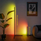 Hörnlampa RGB – golvlampa med fjärrkontroll