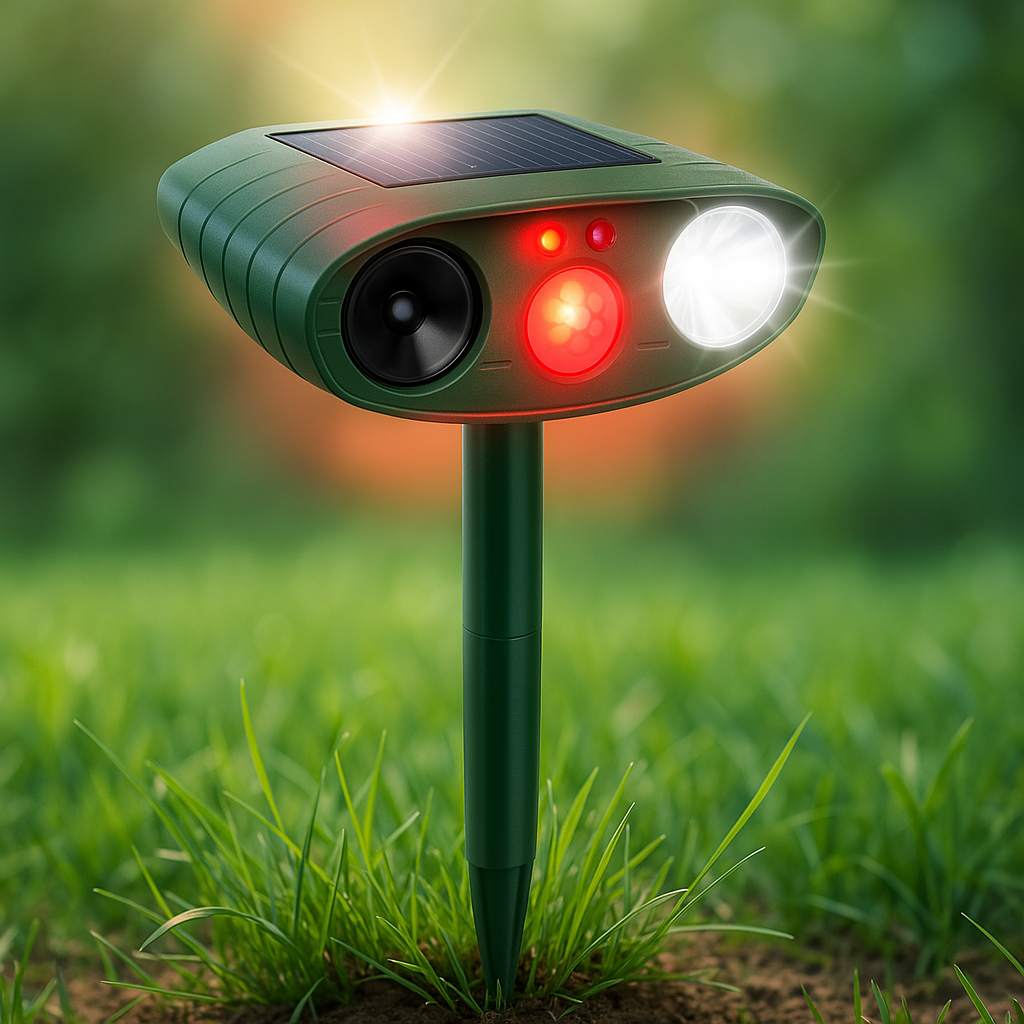 Trädgårdsdjuravskräckare med solsensor Carvallo