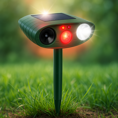 Trädgårdsdjuravskräckare med solsensor Carvallo