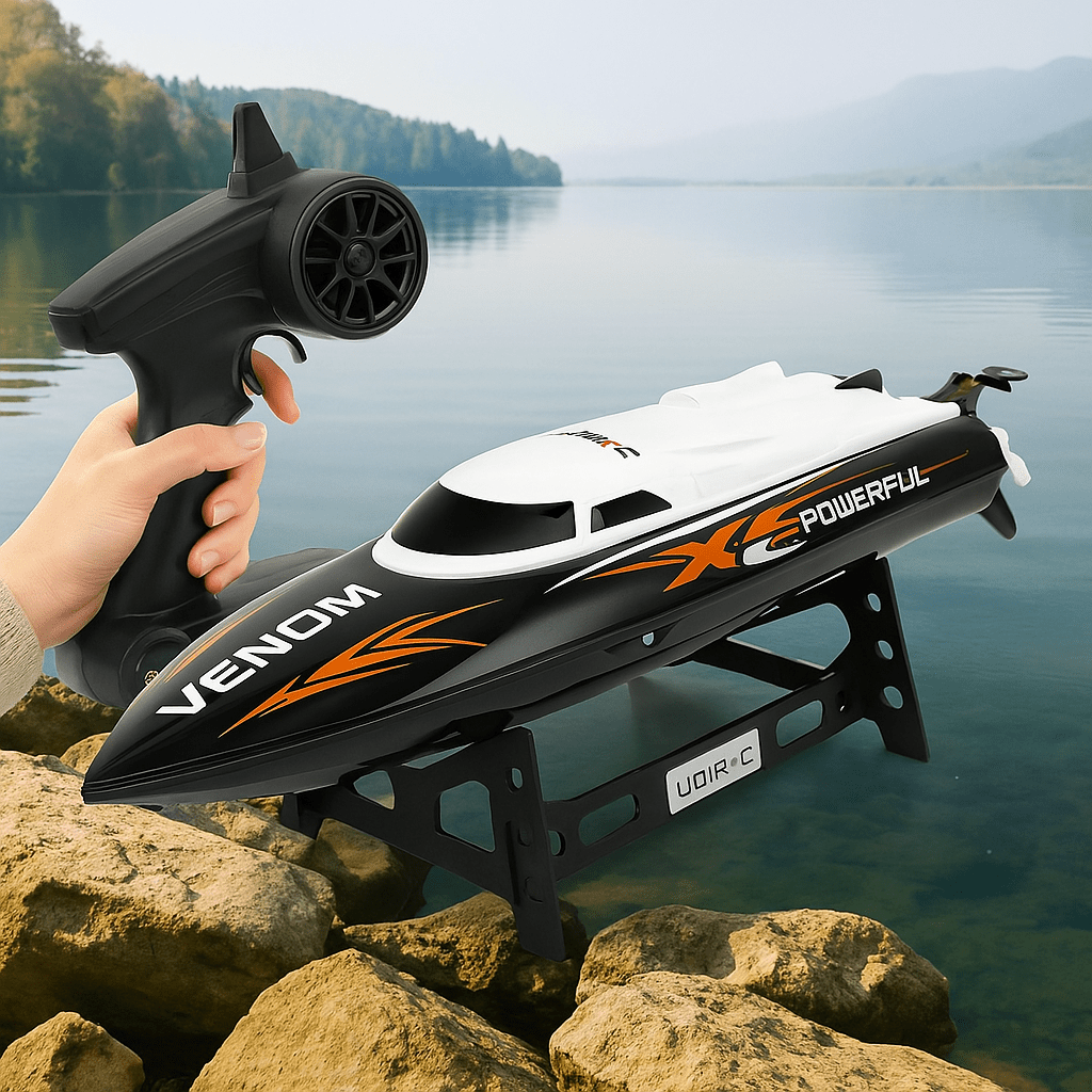 Fjärrkontrollsbåt för snabb dammkapplöpning Carvallo