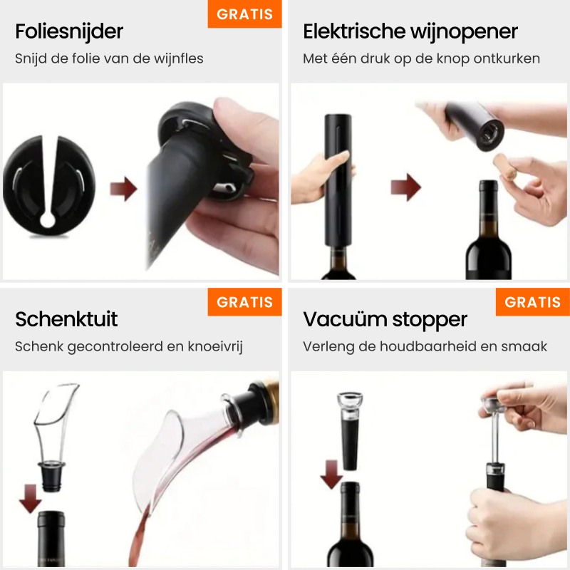 Carvallo - Elektrisk vinöppnare av lyxklass Carvallo