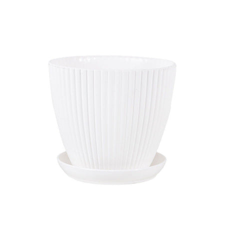 Hem Trädgård Växtkruka Med Bricka - Modern Plastdesign Carvallo
