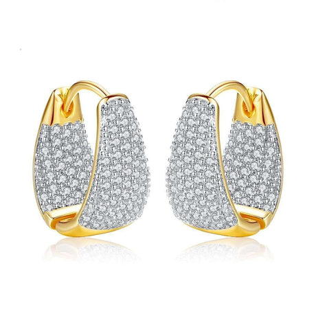 Huggie Hoop örhängen-Accessories-Hemnix-Två toner-Hemnix