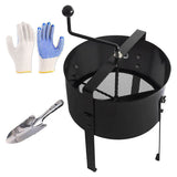 Carvallo Bodenzeef TerraSift Pro | Ergonomisk & Effektiv | För jord, kompost & sand | Metallram Carvallo