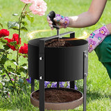 Carvallo Bodenzeef TerraSift Pro | Ergonomisk & Effektiv | För jord, kompost & sand | Metallram Carvallo