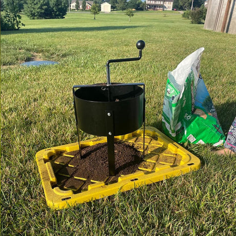 Carvallo Bodenzeef TerraSift Pro | Ergonomisk & Effektiv | För jord, kompost & sand | Metallram Carvallo