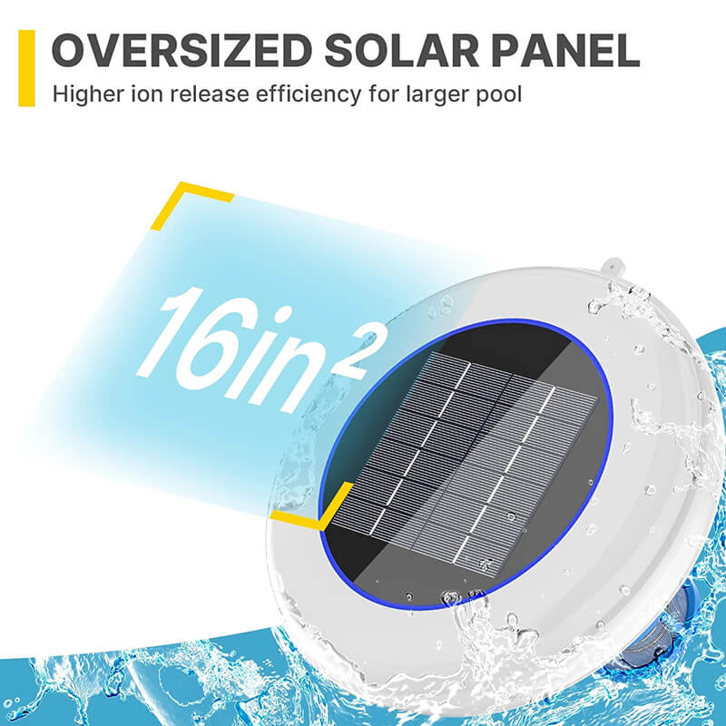 Solenergidriven pooljoniser med LED-lampa Carvallo