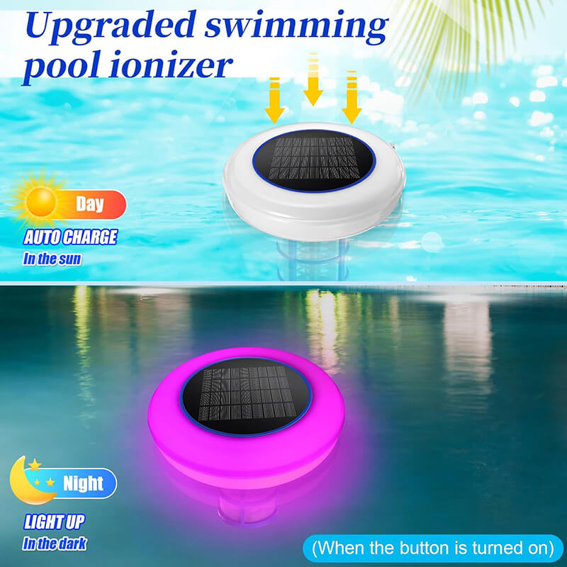 Solenergidriven pooljoniser med LED-lampa Carvallo