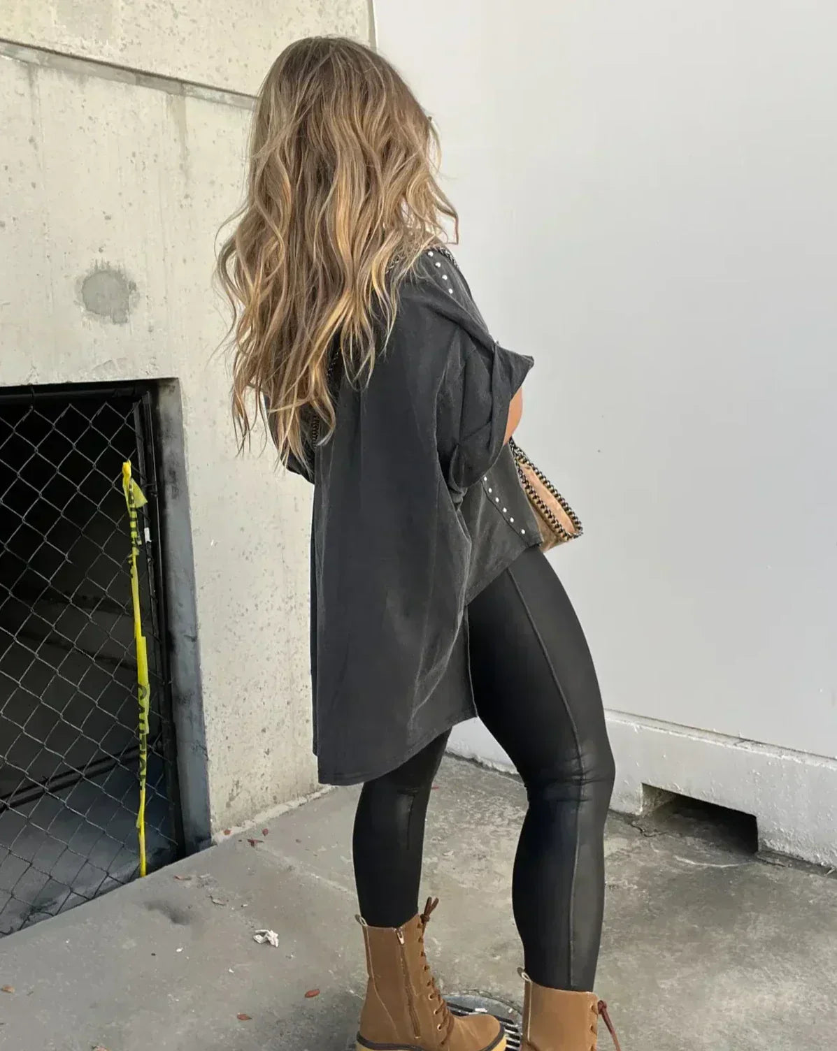 Damer Överdimensionerad Skjorta Avslappnad 100% Bomull Hemnix